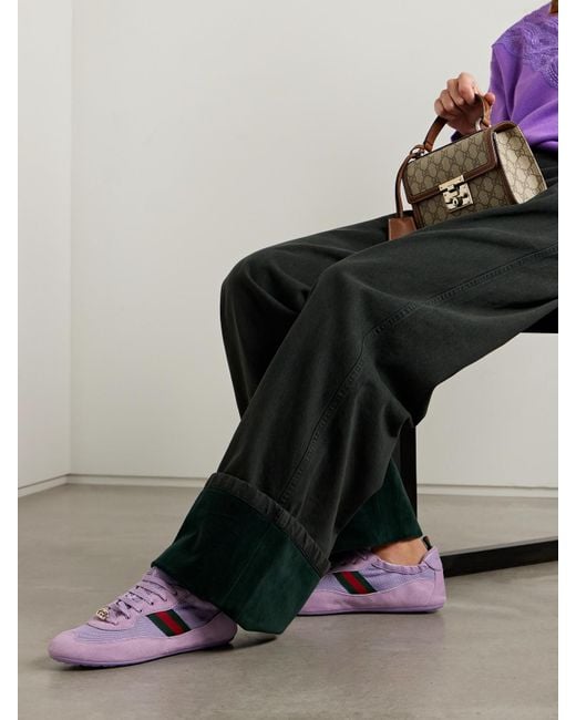 Gucci Purple Shift Damensneaker, Größe
