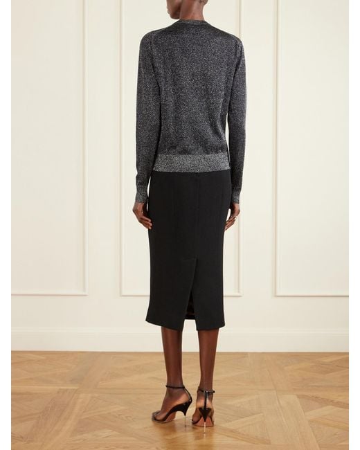 Dolce & Gabbana Black Metallic Knitted Cardigan