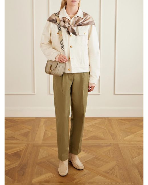 Burberry Natural Small Leather Shoulder Bag