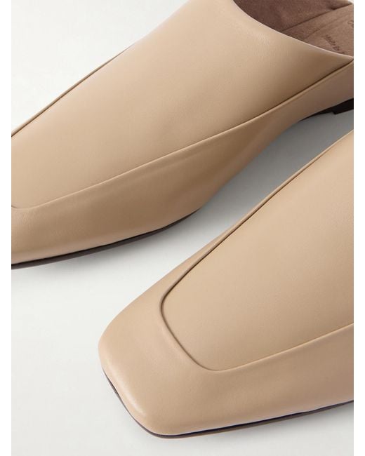 Brunello Cucinelli White Leather Slip-Ons