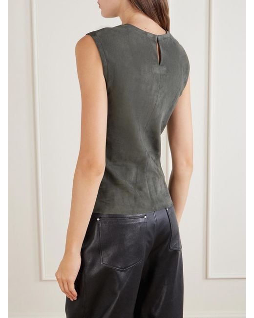 Stouls Gray Miuccia Suede Tank