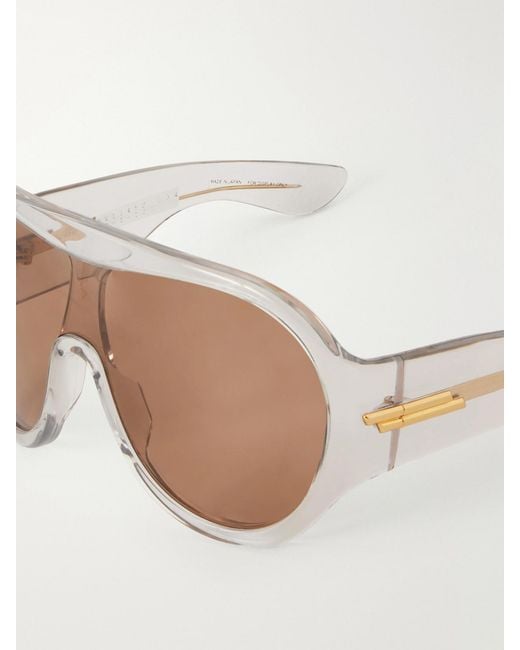 Bottega Veneta Natural Shield Mask-Frame Sunglasses