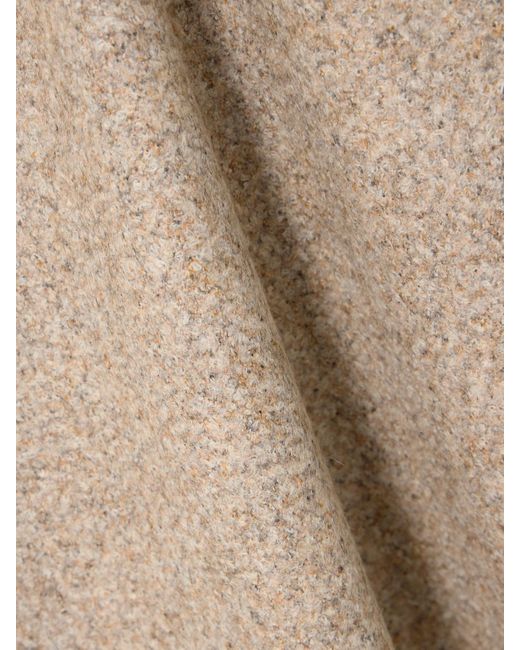 Blazé Milano Natural Sussex Alpaca And Wool-Blend Midi Skirt