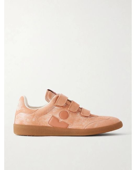 Isabel Marant Pink Beth Suede Sneakers