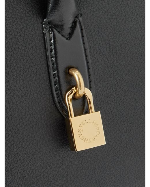 Stella McCartney Black Ryder Tote Aus Strukturiertem Synthetischem Material Mit Verzierungen
