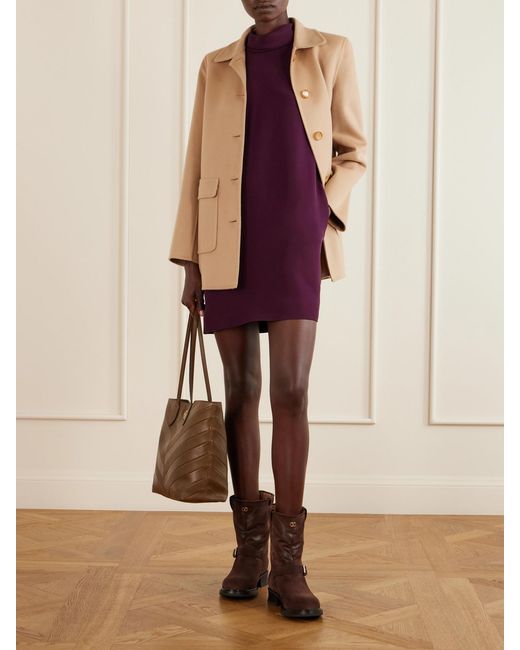 Valentino Garavani Natural Wool And Cashmere-Blend Coat