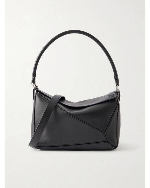 Loewe Black Paula's Ibiza Puzzle Small Leather Shoulder Bag
