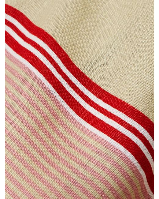 Faithfull The Brand Natural Martina Maxirock Aus Leinen Mit Streifen