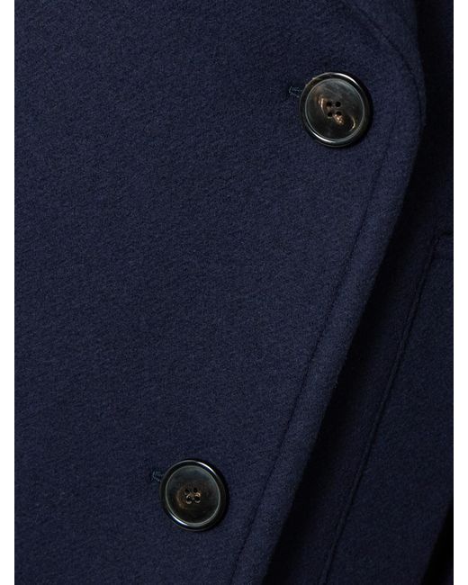 Manteau Oversize À Double Boutonnage En Laine Mélangée Dries Van Noten en coloris Blue