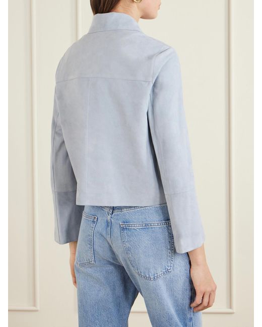 Arma Blue Fem Suede Jacket
