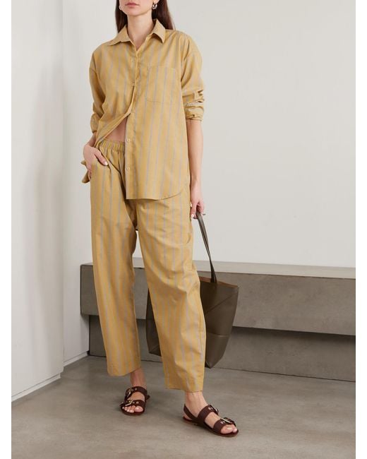 Jamie Haller Natural The Essential Striped Cotton-Poplin Shirt