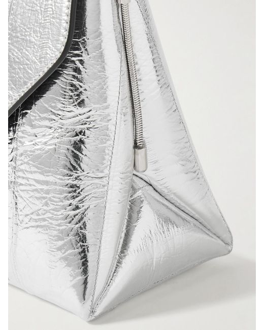 Khaite Gray Bobbi Schultertasche Aus Aalleder