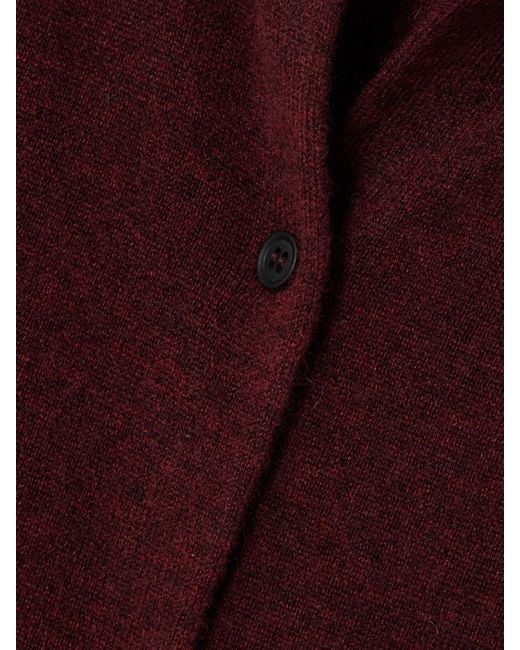 arch4 Red Organic Cashmere Tank And Cardigan Set