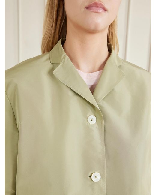 Jil Sander Green Oversized Shell Jacket