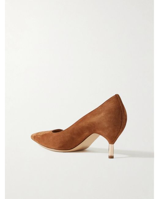 Gabriela Hearst Brown Sofia Suede Pumps