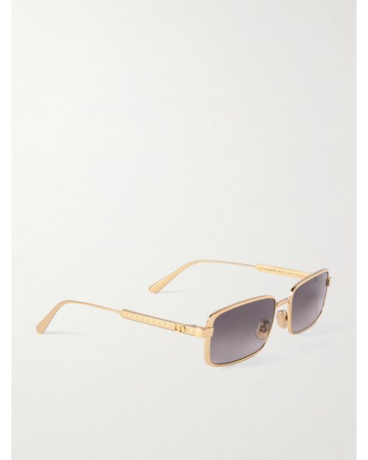 Dior Metallic Diorcannage S2U Rectangular-Frame-Tone Sunglasses
