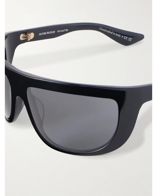 Oliver Peoples Gray Khaite 1974C D-Frame Acetate Sunglasses