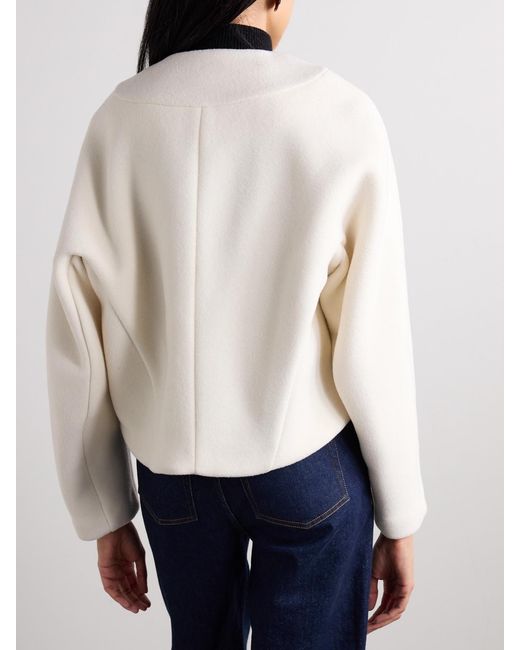 Proenza Schouler Natural Mona Wool-Blend Jacket