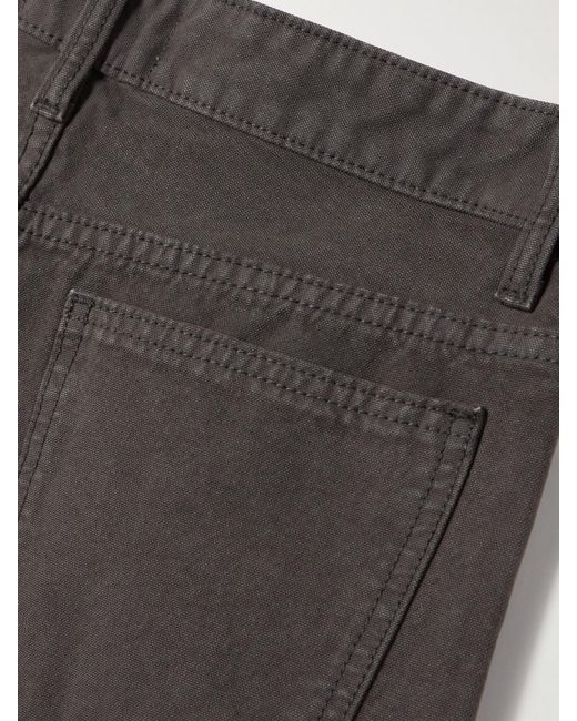 St. Agni Brown 90S Low-Rise Straight-Leg Cotton-Canvas Jeans