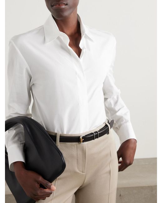 Ceinture En Cuir The Row en coloris Brown