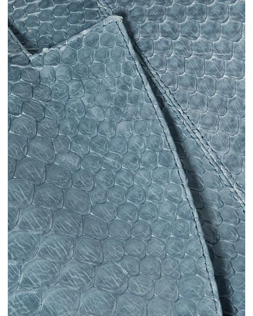 Alaïa Blue Python Coat