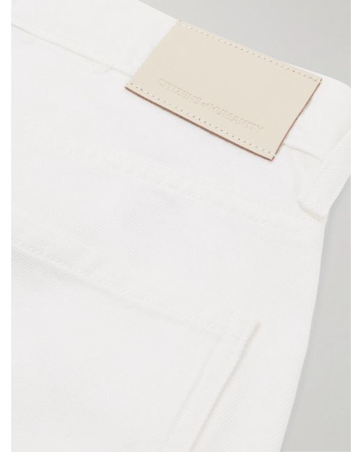 Citizens of Humanity White Annina High-Rise Straight-Leg Jeans