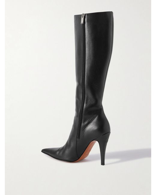 Bottes En Cuir Alexander McQueen en coloris Black
