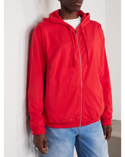 The Row Red Kapuzenjacke Aus Baumwoll-Jersey