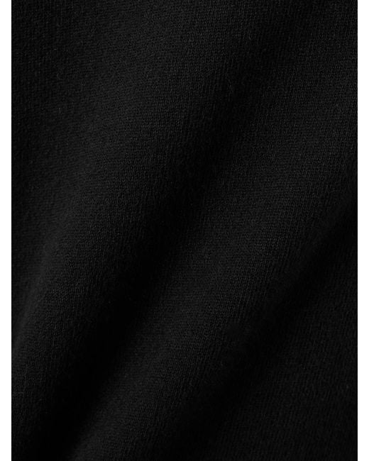 Nili Lotan Black Dulce Cotton-Jersey Track Pants