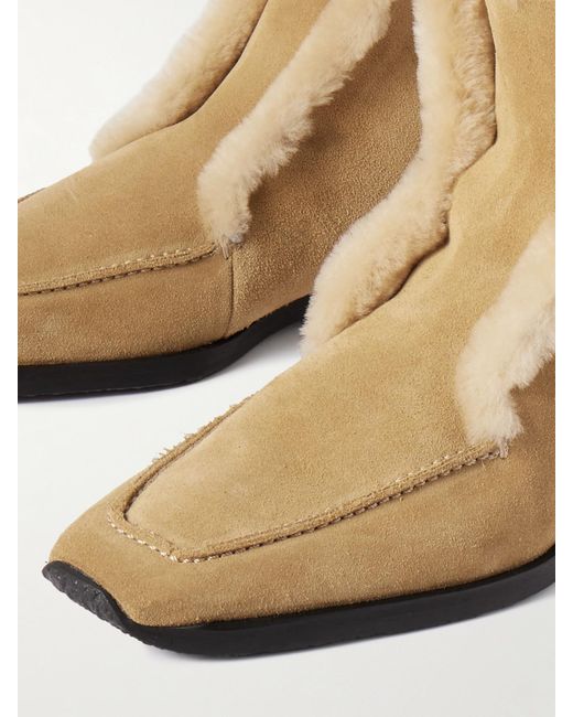 Totême  Natural Shearling Ankle Boots
