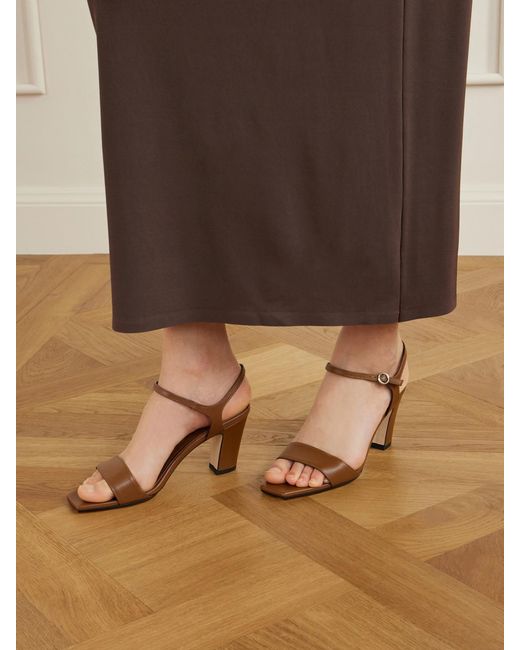 Aeyde Brown Imogen Leather Sandals
