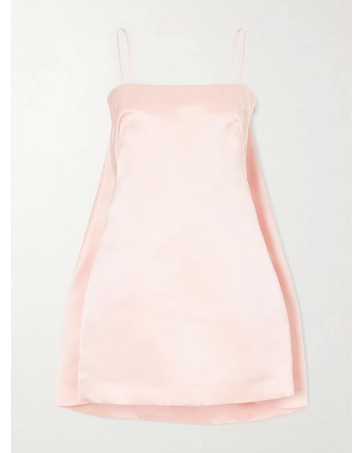 Givenchy Pink Cape-Effect Silk-Satin Mini Dress