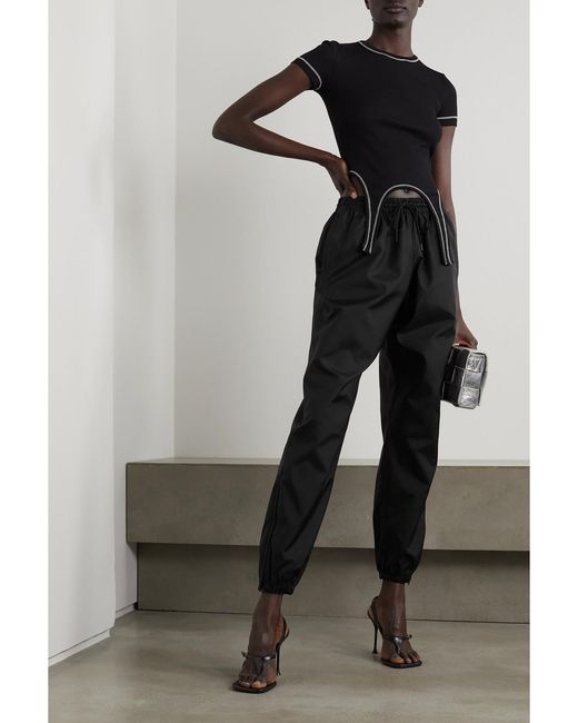 Wardrobe NYC Black Utility Shell Pants