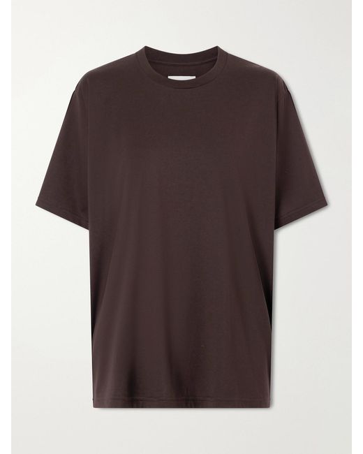 Ssstein Brown Cotton T-Shirt