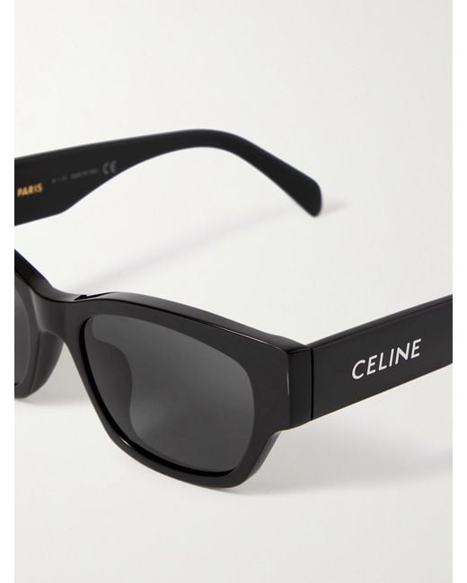 Céline Black Square-Frame Acetate Sunglasses