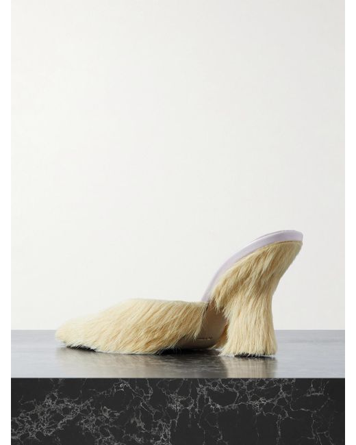 Burberry Natural Mules Aus Kalbshaar