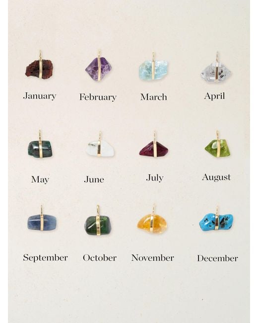 JIA JIA Multicolor Net Sustain Birthstone 14-Karat-Stone Necklace