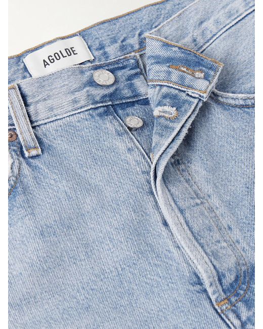 Agolde Blue '90S Halbhohe Jeans Mit Geradem Bein