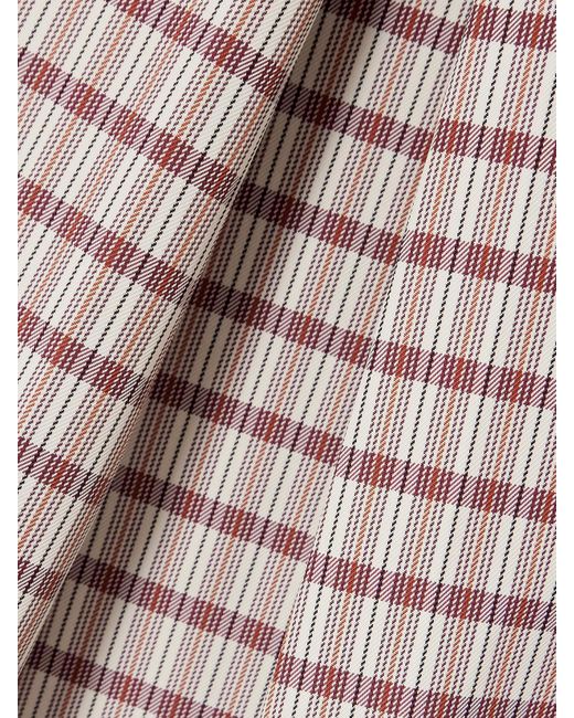 Tory Sport Multicolor Midirock Aus Kariertem Twill Mit Falten Und Gürtel
