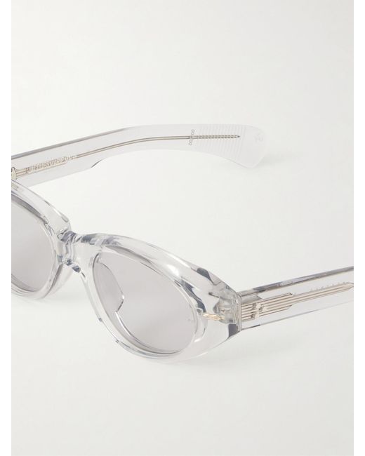 Jacques Marie Mage White Krasner Cat-Eye Optical Glasses