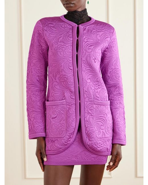 Valentino Garavani Pink Jacquard-Knit Jacket
