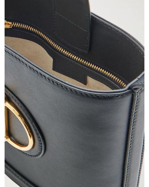 Gucci Black 73 Mini Beuteltasche Aus Leder Mit Horsebit-Detail