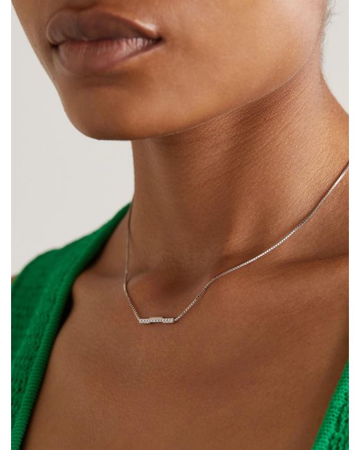 Gucci White Link To Love 18-karat Gold Necklace