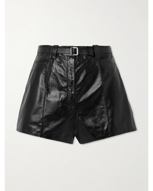 Bally Black Ledershorts Mit Gürtel