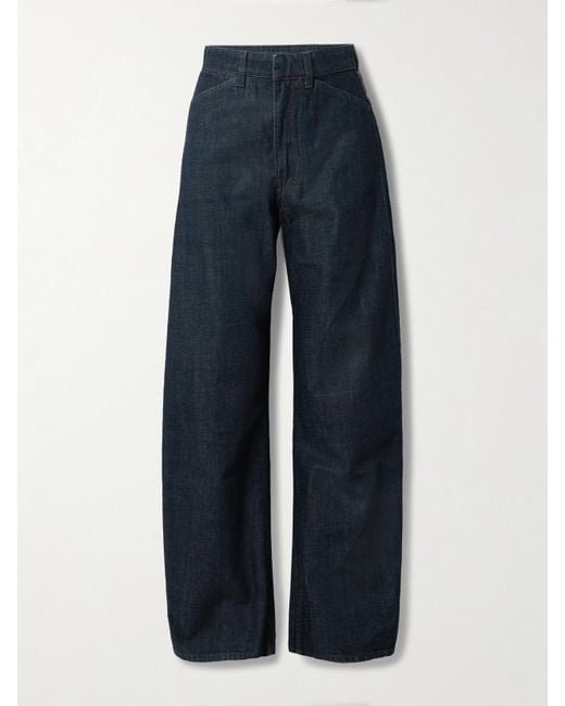Lemaire Blue Barrel-Hose Mit Weitem Bein Aus Bio-Denim