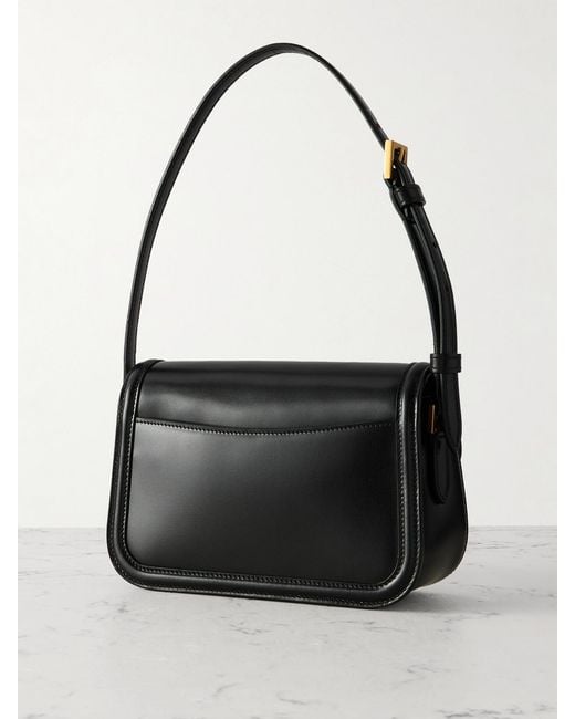Saint Laurent Black Solferino Mini Leather Shoulder Bag