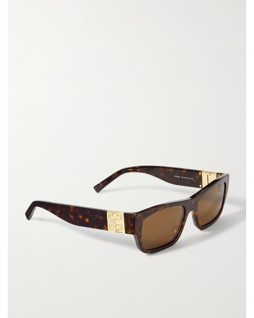 Givenchy Multicolor 4G Rectangular-Frame Acetate Sunglasses
