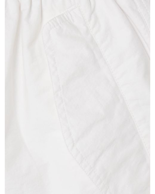 Wardrobe NYC White Beach Cotton-Blend Shell Shorts