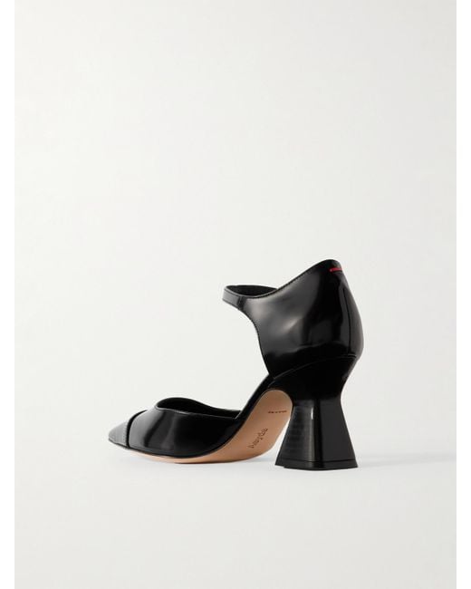 Aeyde White Francine Pumps Aus Leder