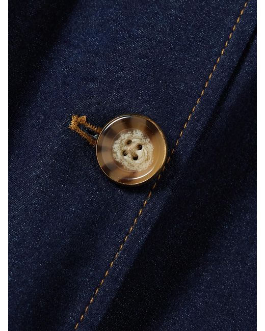 Veronica Beard Blue Jessup Jeansweste Mit Ziernähten